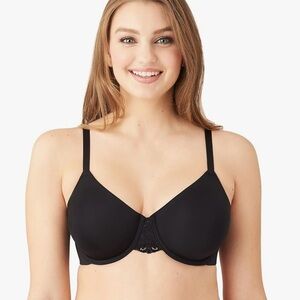 Wacoal Women's Lace Impression Convertible Underwire T-Shirt Bra 38C Black